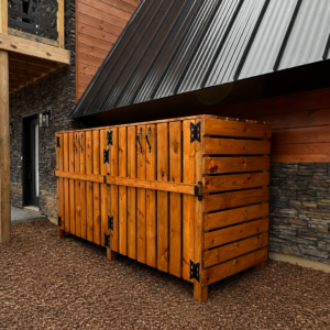 4-Can trash enclosure